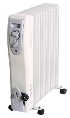 GO/ON Ölradiator 2500W, 3 Heizstufen, weiß, 957098